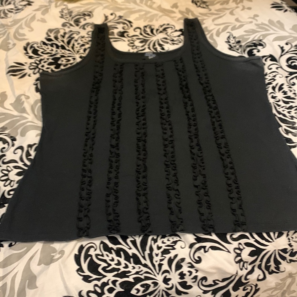 Black tank top